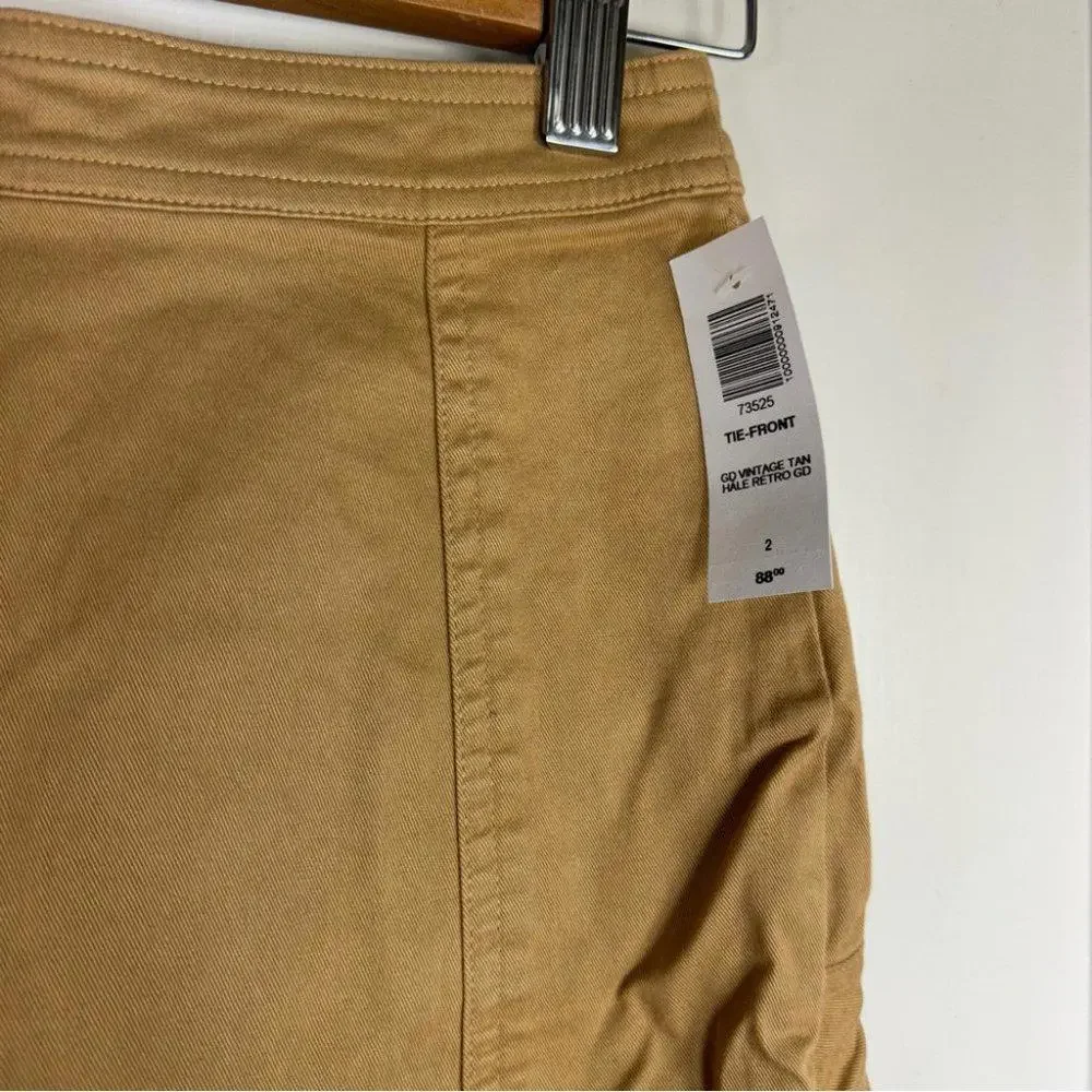 Aritzia Sunday Best Whitney Ruffle Mini Skirt - 2 - Tan